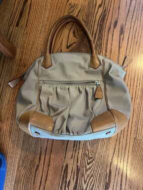MZ Wallace Bedford Nylon Jane Shoulder Bag in Grey